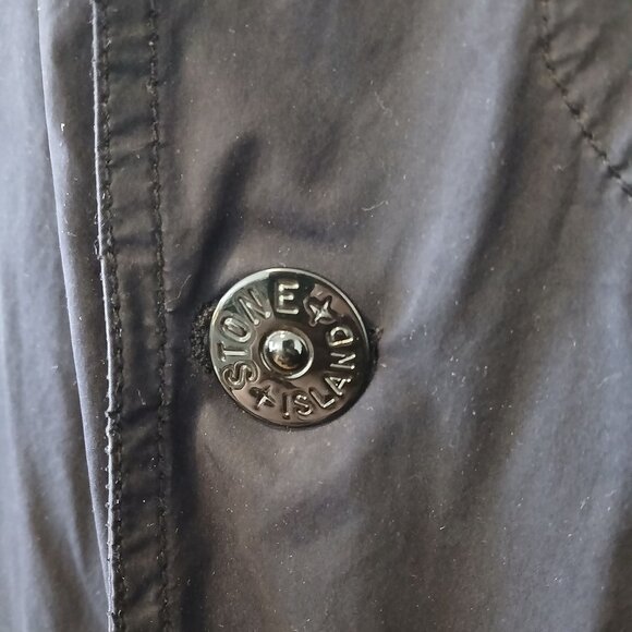 STONE ISLAND - Cotton buttoned navy jacket - Sz XS - Picture 7 of 9